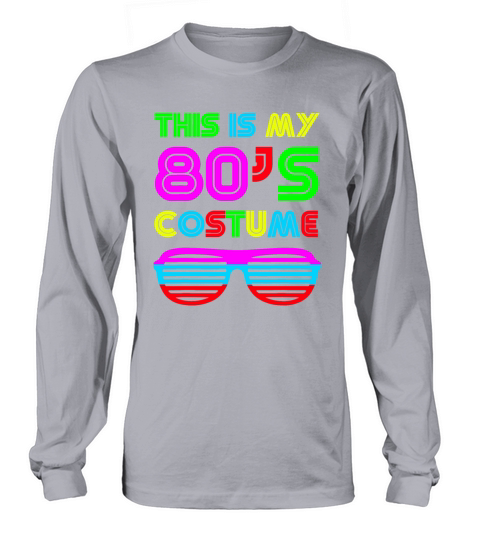 This Is My 80s Costume Retro Halloween Disco Men's Long Sleeve
