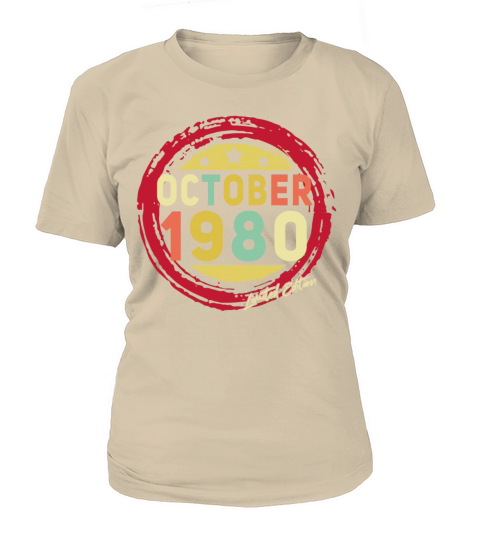Born October 1980 Vintage Gift Women's T-Shirt
