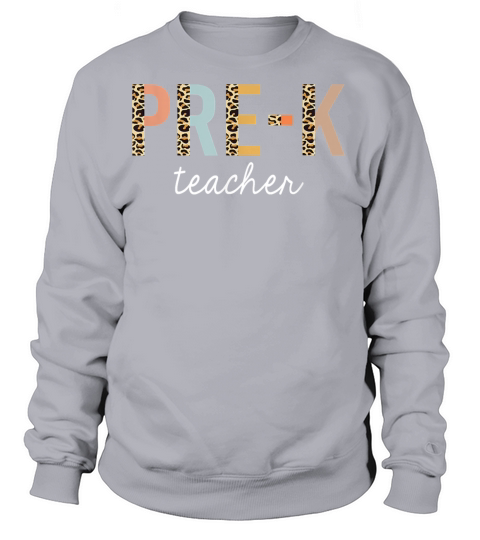 Leopard Prek Teacher Cute Preschool Back to School Women's Sweatshirt