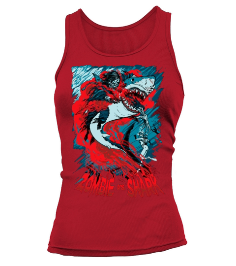 Shark Vs Zombie Women's Tank Top
