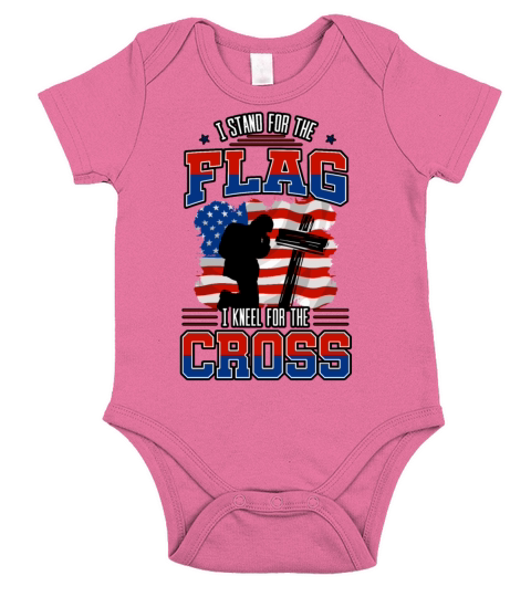I Stand For The Flag Short Sleeve Baby One-Piece