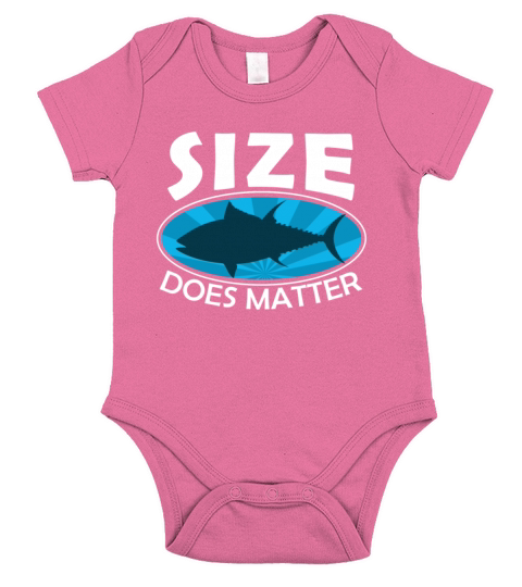 Size does matter - Fisher Gift Idea Short Sleeve Baby One-Piece