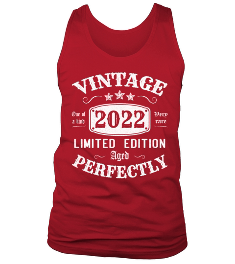 Vintage 2022 Limited Edition Aged Perfectly Tank Top Unisex