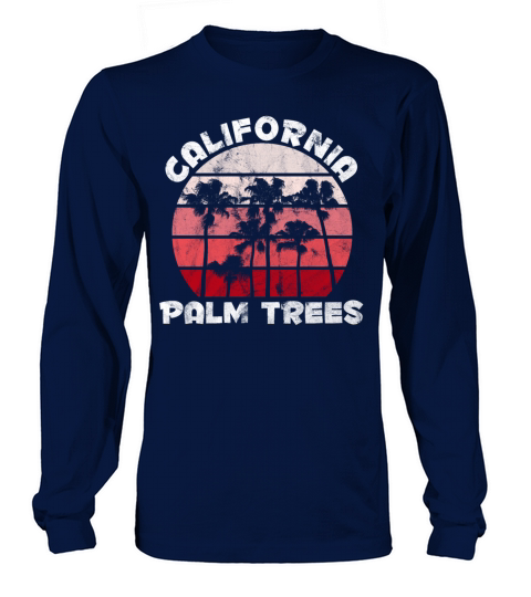 California Palm Trees Malibu Women's Long Sleeve