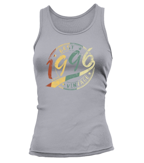 25th Birthday Best Vintage 1996 25 Years Old Gift Women's Tank Top