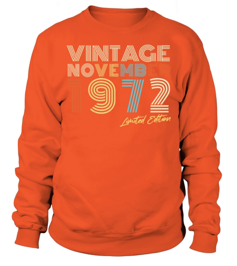 1972 Limited In November Retro Men's Sweatshirt