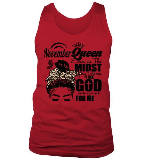 November Queen Leopard Birthday Girl Womens Men's Tank Top
