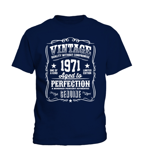 Vintage 1971 Aged to Perfection Kids T-Shirt