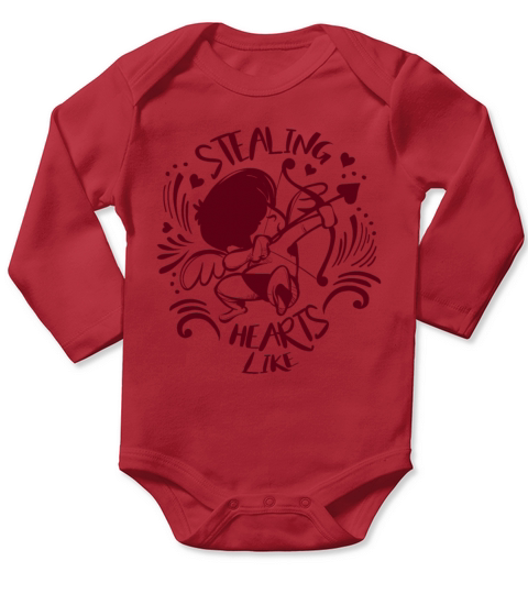 Valentines Day Long Sleeve Baby One-Piece