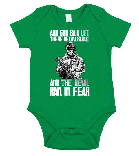 Army Cav Scout Military Pride Short Sleeve Baby One-Piece