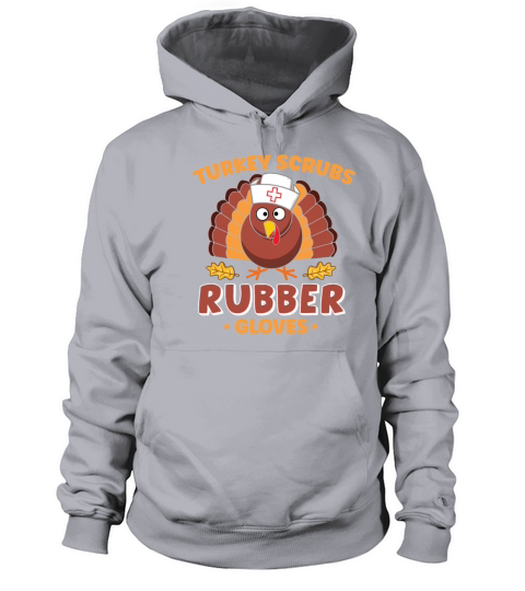 Turkey Scrubs Rubber Gloves - Cute Men's Hoodie