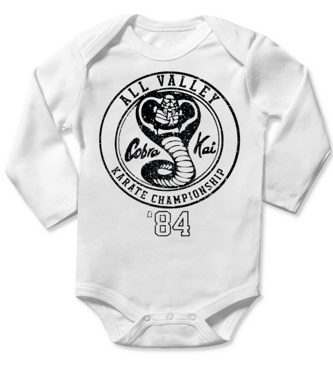 All Valley Karate Championship 84 Long Sleeve Baby One-Piece