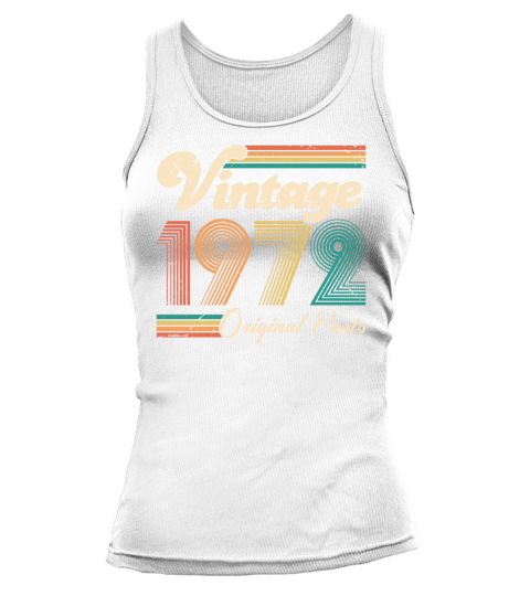 Vintage 1972 50th Birthday Fiftieth Gift Tank top Woman