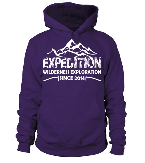 expecition wilderness exploration since 2014 Men's Hoodie