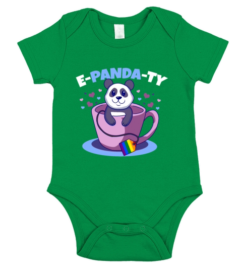 Panda Short Sleeve Baby One-Piece
