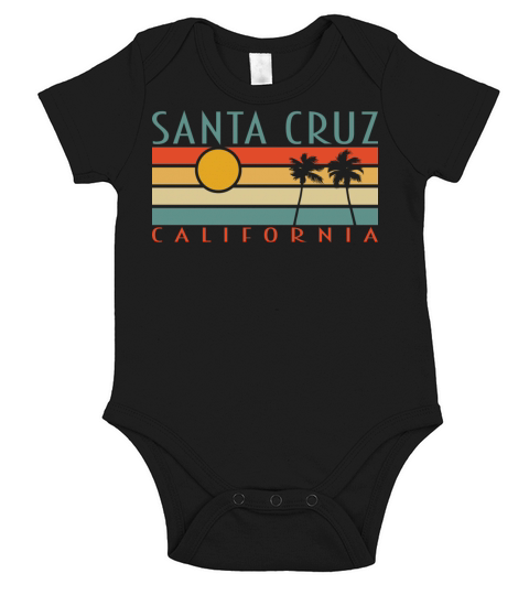 Santa Cruz California Short Sleeve Baby One-Piece