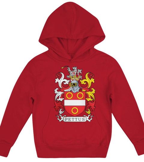 Pettus Family Crest British Family Crests II Kids Hoodie