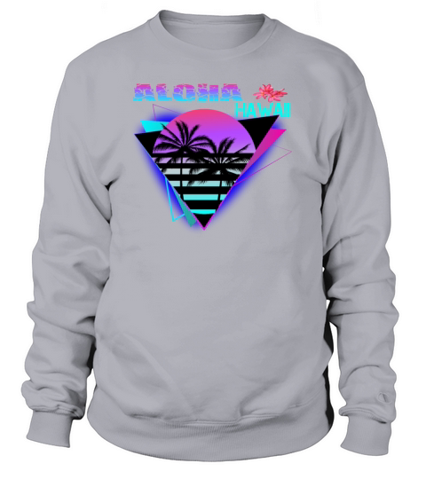 Aloha Retro Paradise Hawaii Sunset Women's Sweatshirt