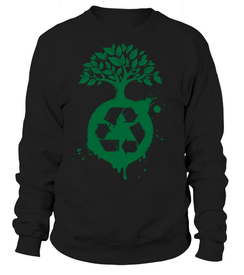 Green Recycle Women's Sweatshirt