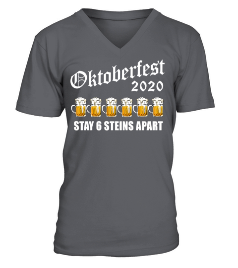 Oktoberfest 2020 6 Stein Apart Beer October Men's V-Neck T-shirt