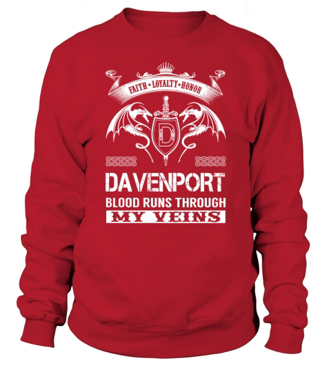 DAVENPORT Last Name, Surname Tshirt Sweatshirt Unisex