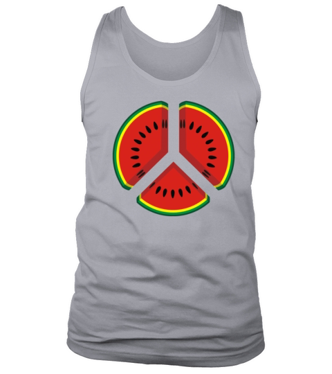 Watermelon Peace Sign Men's Tank Top