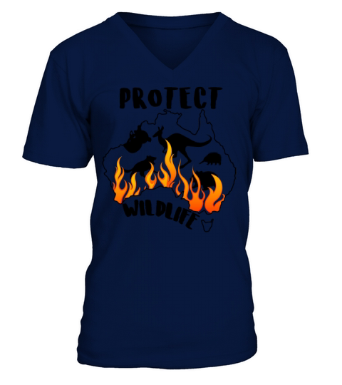 Protect Wildlife Men's V-Neck T-shirt