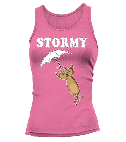 Cat with umbrella stormy Women's Tank Top