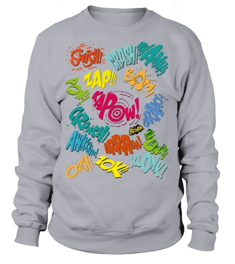 DC Comics Batman Sound Effects Crash Crunch Women's Sweatshirt