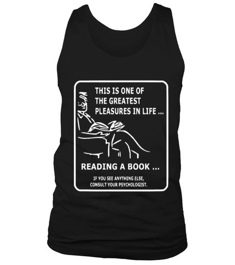 Funny riding a book design Men's Tank Top
