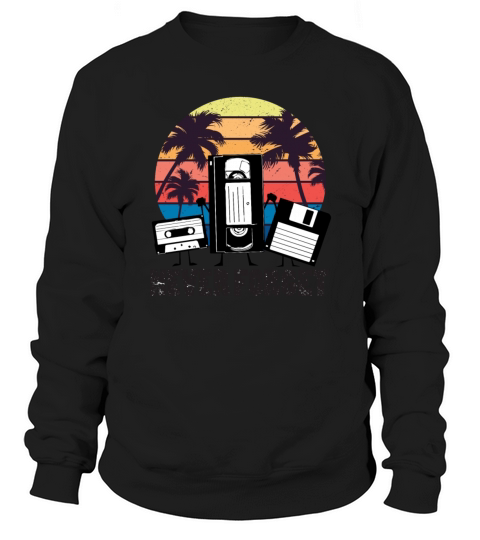 Never forget 90s VHS T-shirt floppy disk Men's Sweatshirt