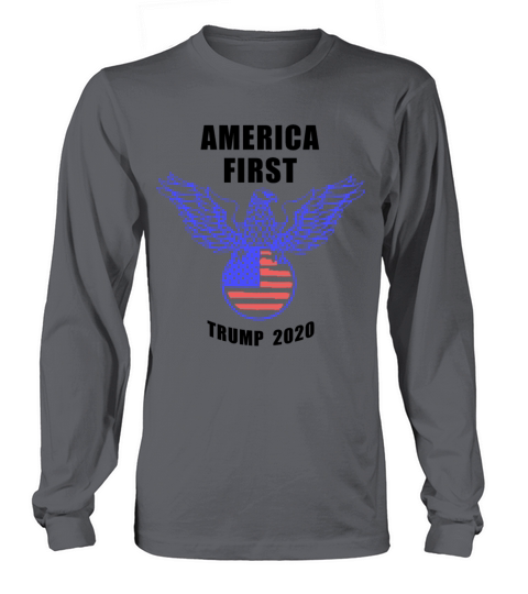 Trump 2020 America First eagle nazi Women's Long Sleeve