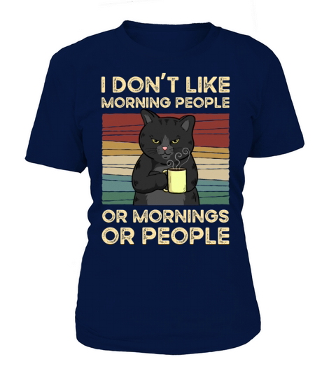I Dont Like Morning People Vintage Women's T-Shirt