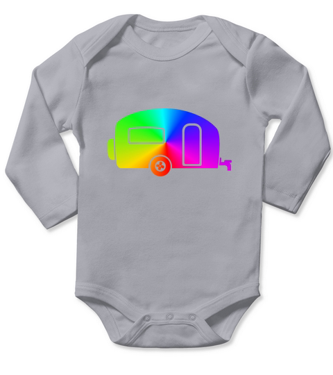 Caravan Camping Camper Caravan Outdoor RV Gift Long Sleeve Baby One-Piece