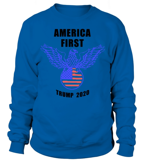 Trump 2020 America First eagle nazi Women's Sweatshirt