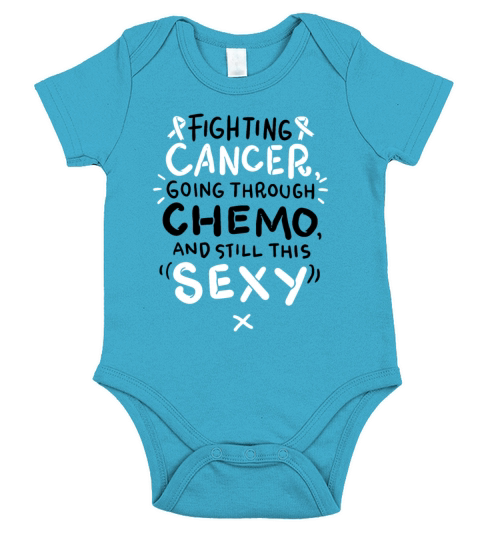 Chemo Battle Cancer Suck Cancer Fighting Therapy Short Sleeve Baby One-Piece