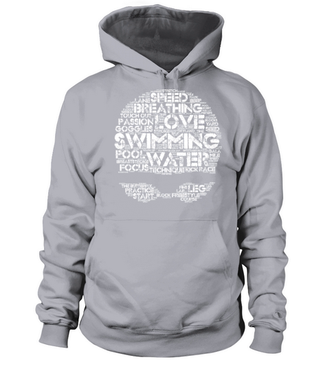 Swimmer Text Figure Women's Hoodie