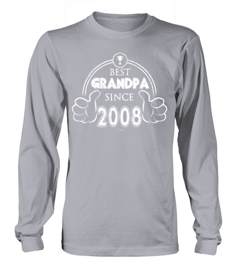 Grandfather Best Grandpa Since 2008 Women's Long Sleeve