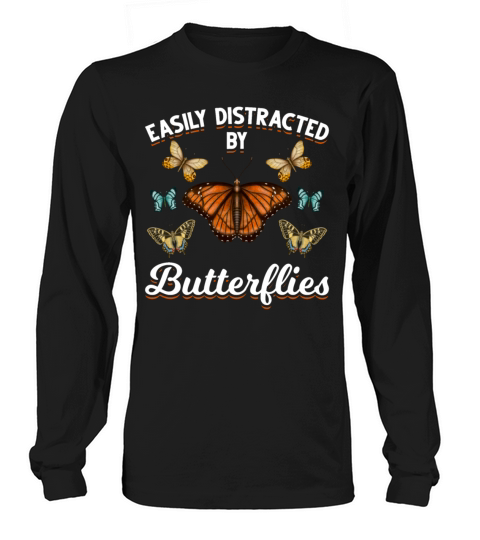 Beautiful Butterlies Girls Butterfly Lover Women's Long Sleeve