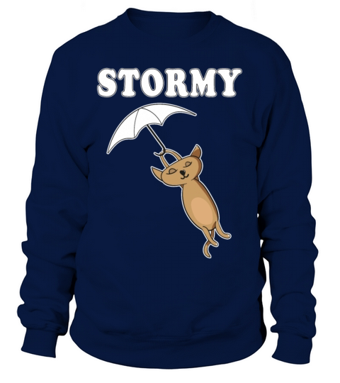 Cat with umbrella stormy Women's Sweatshirt