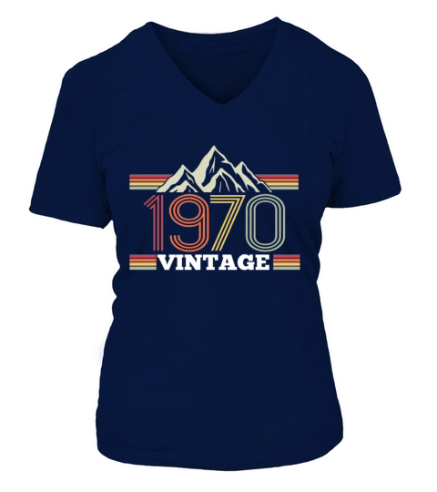Birthday 1970 vintage Women's V-Neck T-shirt