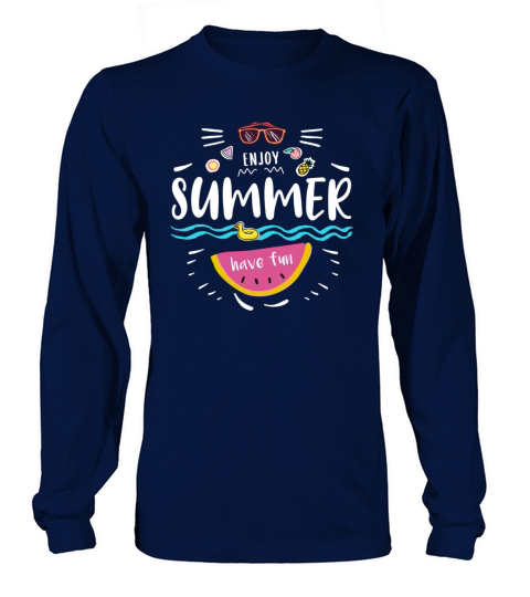 Enjoy Summer - Pineapple Watermelon Women's Long Sleeve