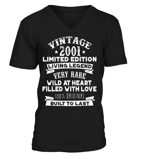Vintaged 2001 Living Legend Built To Last Men's V-Neck T-shirt
