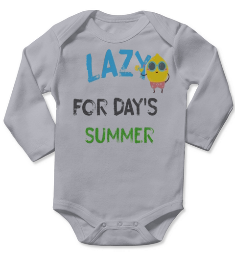 lazy day for summer Long Sleeve Baby One-Piece