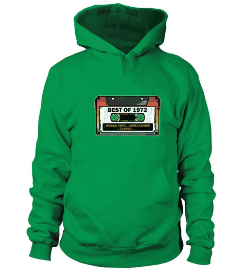 Best Of 1972 Vintage Cassette Funny Birthday Gift Women's Hoodie