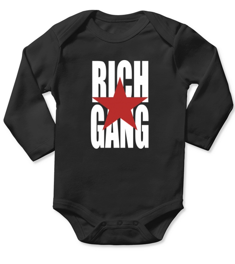 Rich Gang Long Sleeve Baby One-Piece