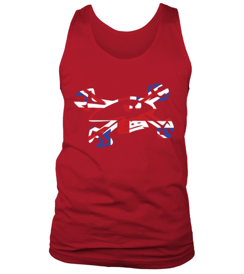 guy-martin-skull-logo-union-jack-motorbike Tank Top Unisex