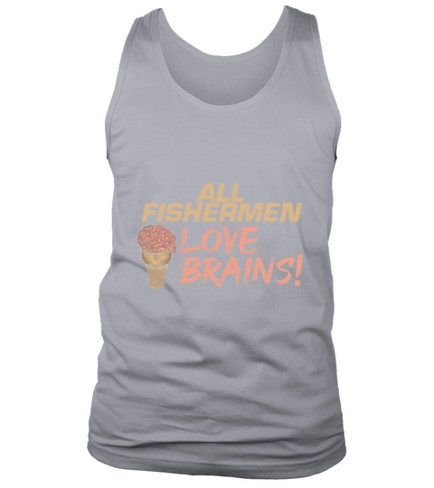 Halloween Fishing All Fishermen Love Brains Catch Men's Tank Top