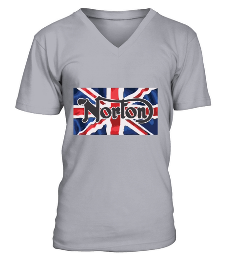 Norton Motorcycle Flag T-Shirt V-Neck T-shirt