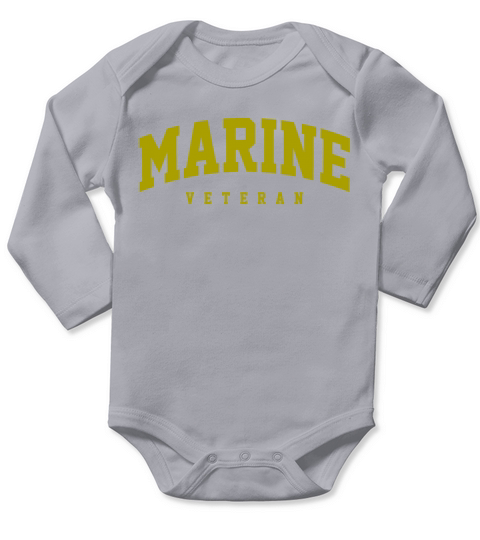 Marine Veteran Soldier Long Sleeve Baby One-Piece